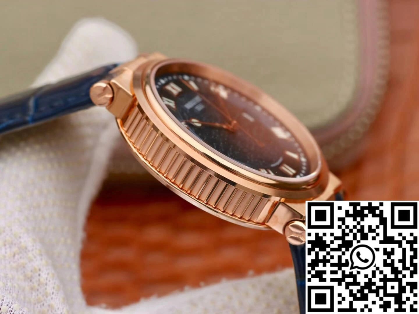 Modern Breguet Marine 5517 V9 Factory Rose Gold Blue Dial 1577
