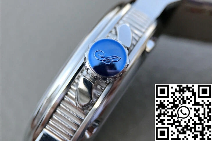 Effortless Breguet Marine 5817 Black Dial Cowhide Strap 1575