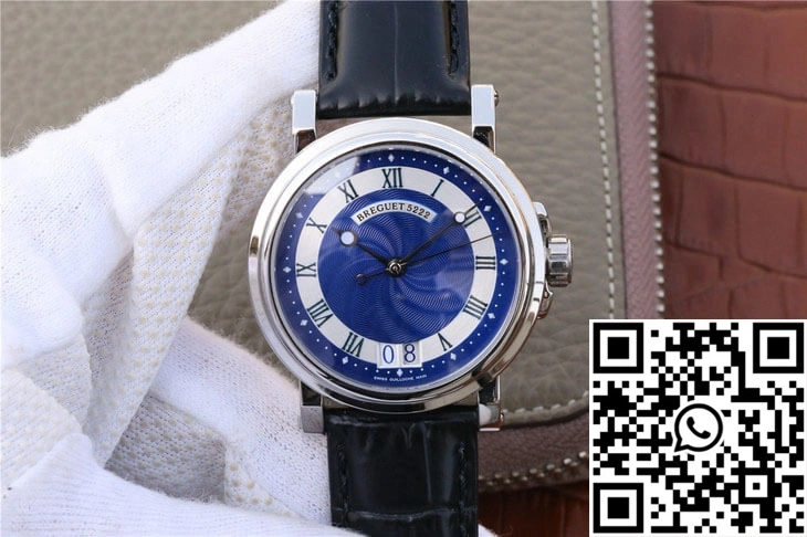 Breguet Marine 5817 Blue Dial Cowhide Strap Lightweight 1576