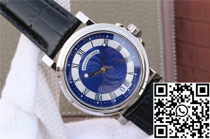 Breguet Marine 5817 Blue Dial Cowhide Strap Lightweight 1576