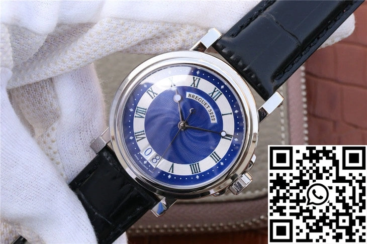 Breguet Marine 5817 Blue Dial Cowhide Strap Lightweight 1576
