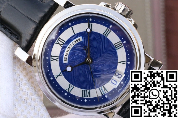 Breguet Marine 5817 Blue Dial Cowhide Strap Lightweight 1576