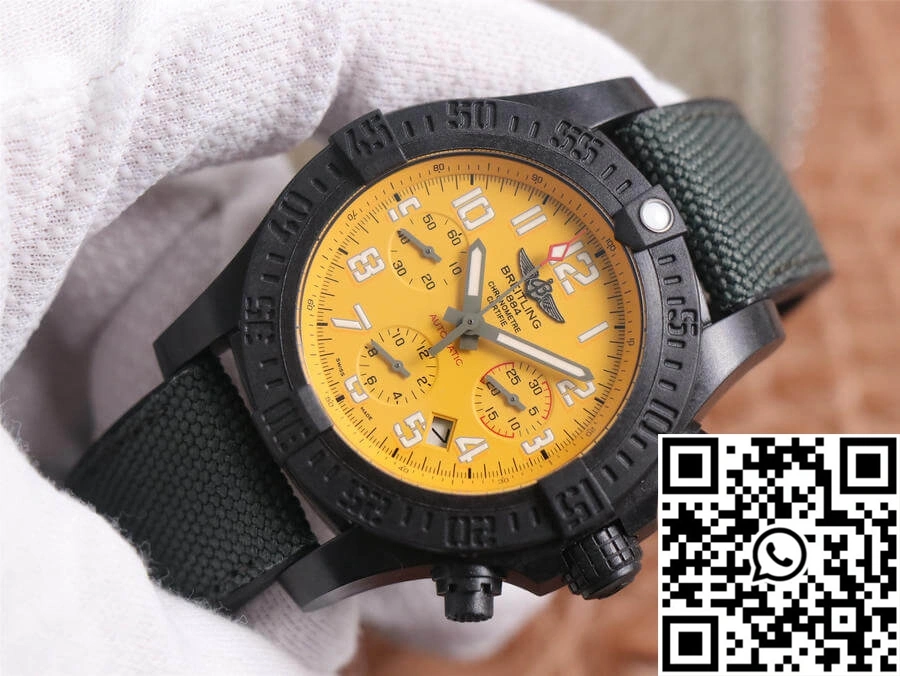 Upgraded Breitling Avenger Hurricane 12H XB0180E41I1W1 GF Factory V2 Yellow Dial 1585