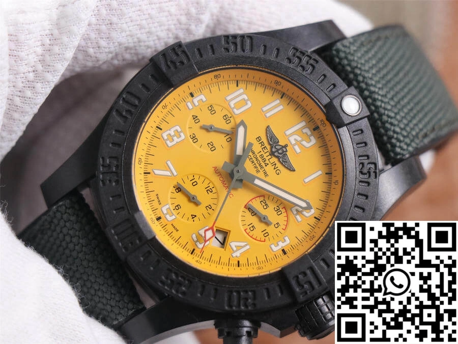 Upgraded Breitling Avenger Hurricane 12H XB0180E41I1W1 GF Factory V2 Yellow Dial 1585