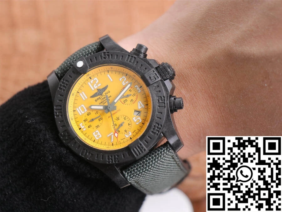 Upgraded Breitling Avenger Hurricane 12H XB0180E41I1W1 GF Factory V2 Yellow Dial 1585