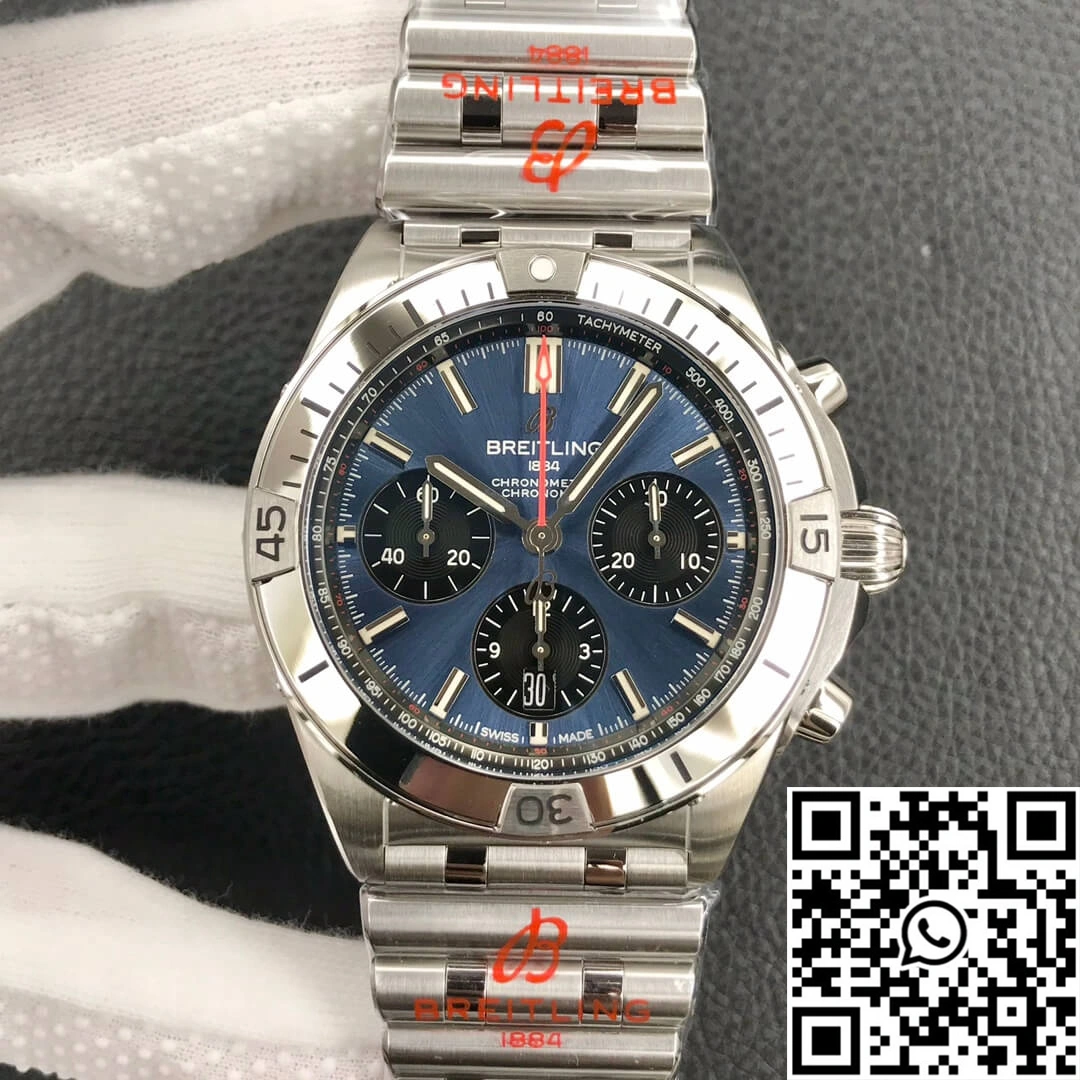 Breitling Chronomat AB0134101C1A1 GF Factory Blue Dial WrinkleFree 1592