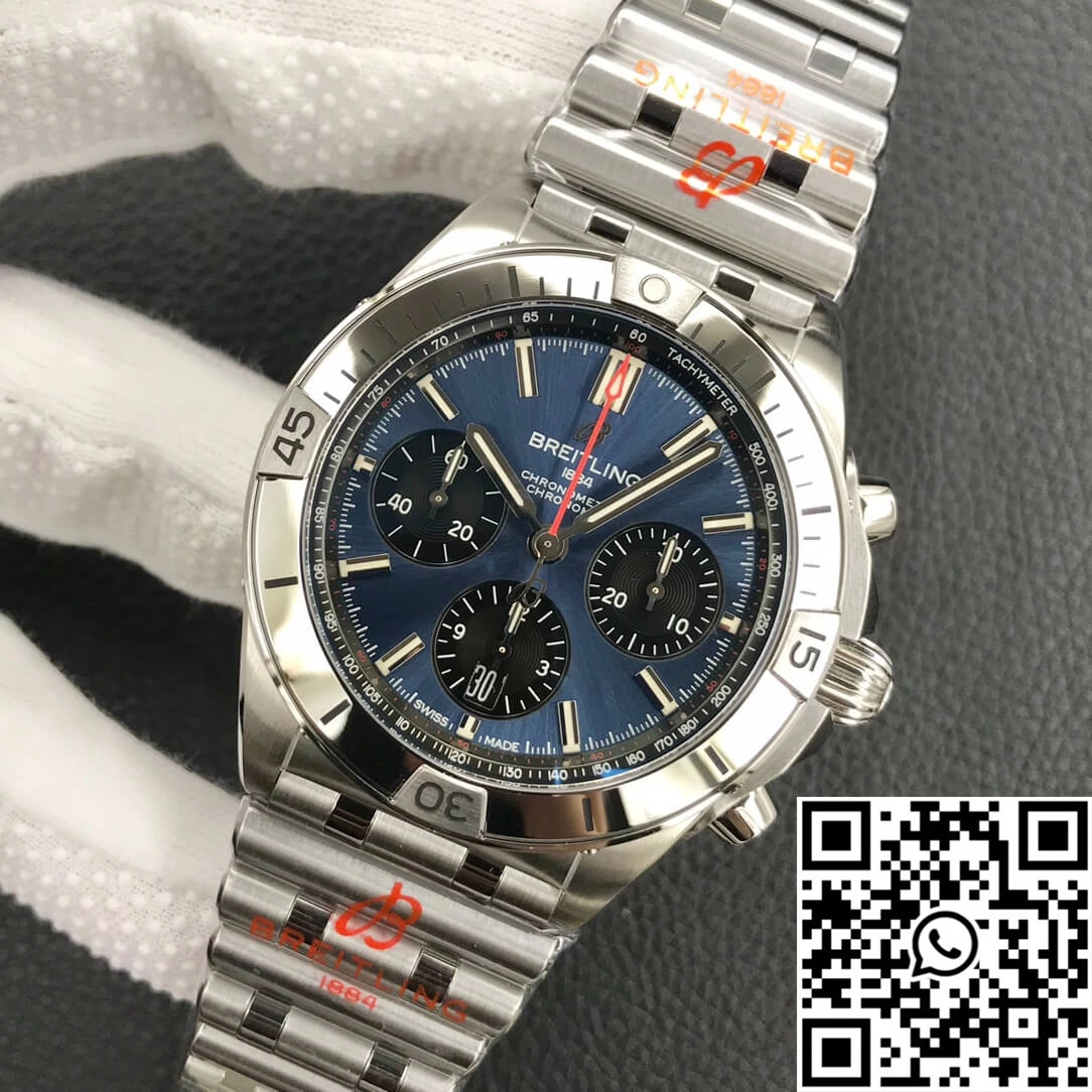 Breitling Chronomat AB0134101C1A1 GF Factory Blue Dial WrinkleFree 1592