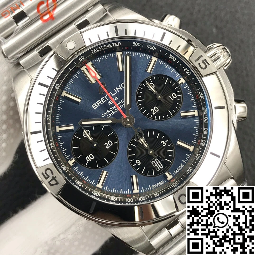 Breitling Chronomat AB0134101C1A1 GF Factory Blue Dial WrinkleFree 1592