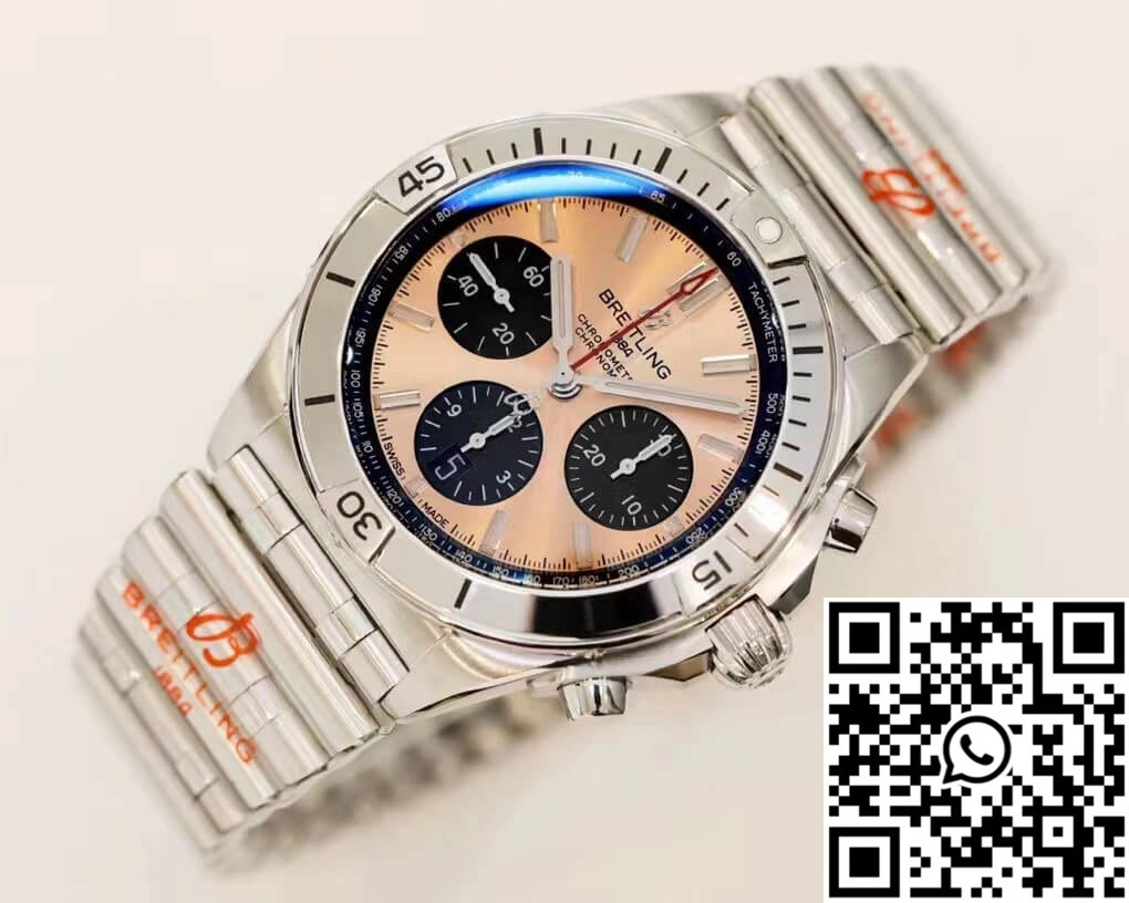 EasyMatch Breitling Chronomat AB0134101K1A1 GF Factory Rose Gold Dial 1587