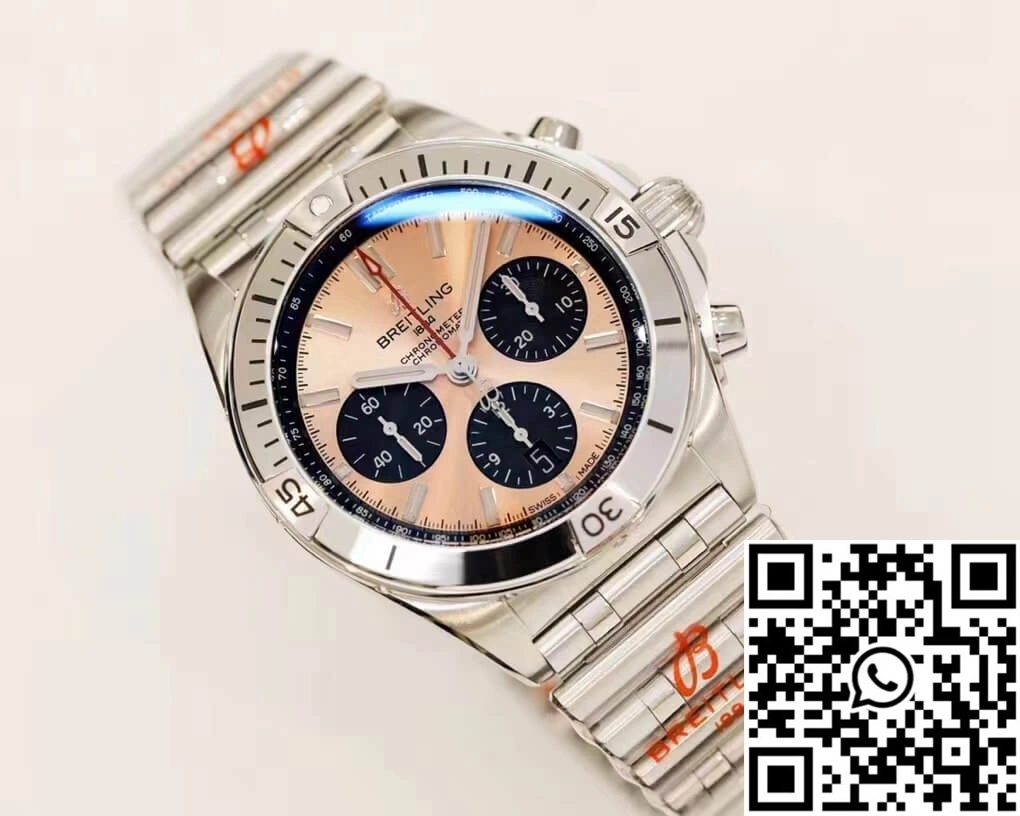EasyMatch Breitling Chronomat AB0134101K1A1 GF Factory Rose Gold Dial 1587