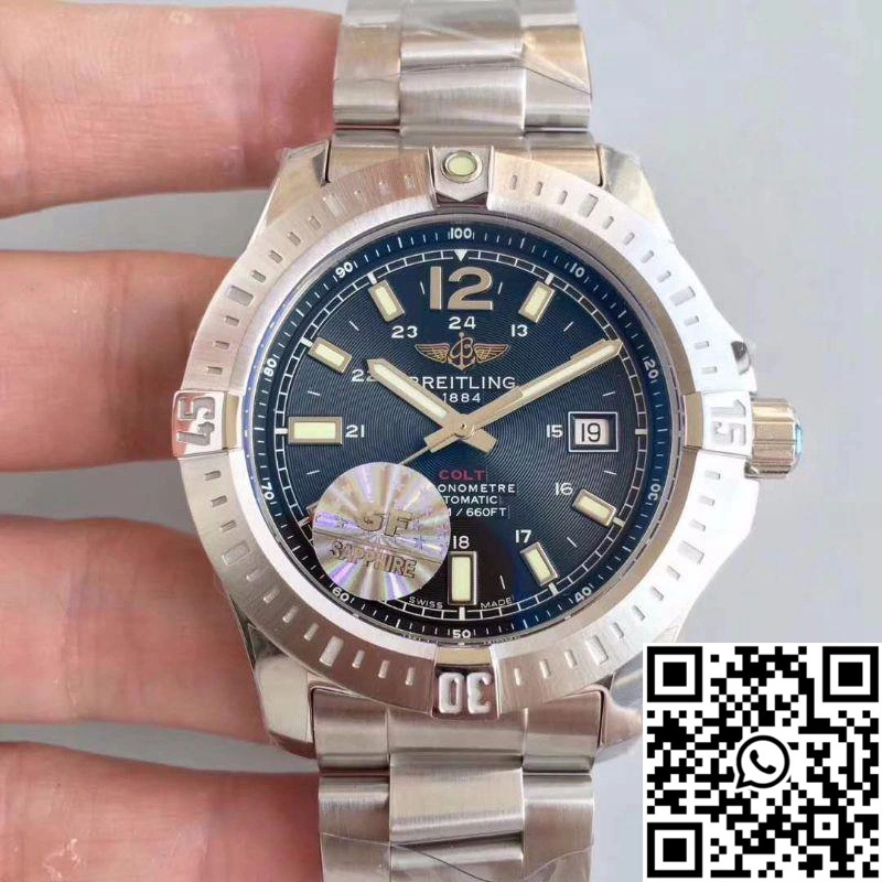 Neat Breitling Colt Automatic 44MM A1738811-BD44-173A GF Factory Black Dial 1596