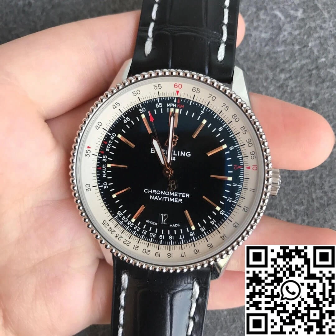 Breitling Navitimer 1 A17326211B1P1 V7 Factory Black Dial WaterResistant 1609