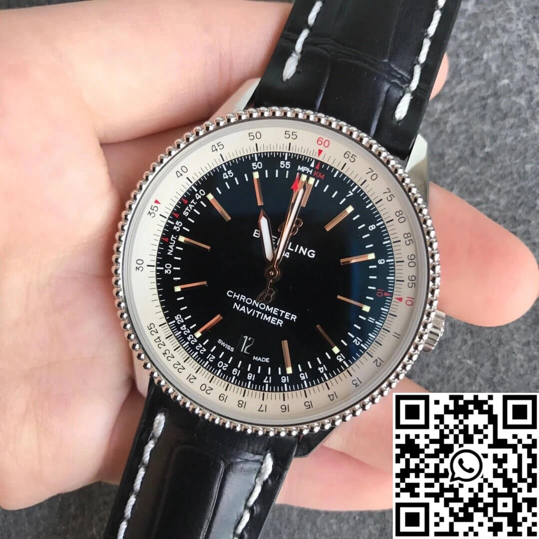 Breitling Navitimer 1 A17326211B1P1 V7 Factory Black Dial WaterResistant 1609