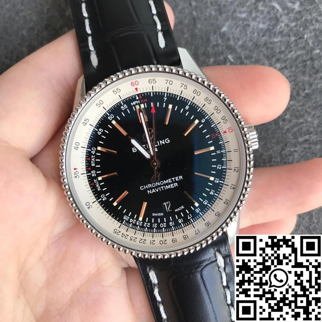 Breitling Navitimer 1 A17326211B1P1 V7 Factory Black Dial WaterResistant 1609