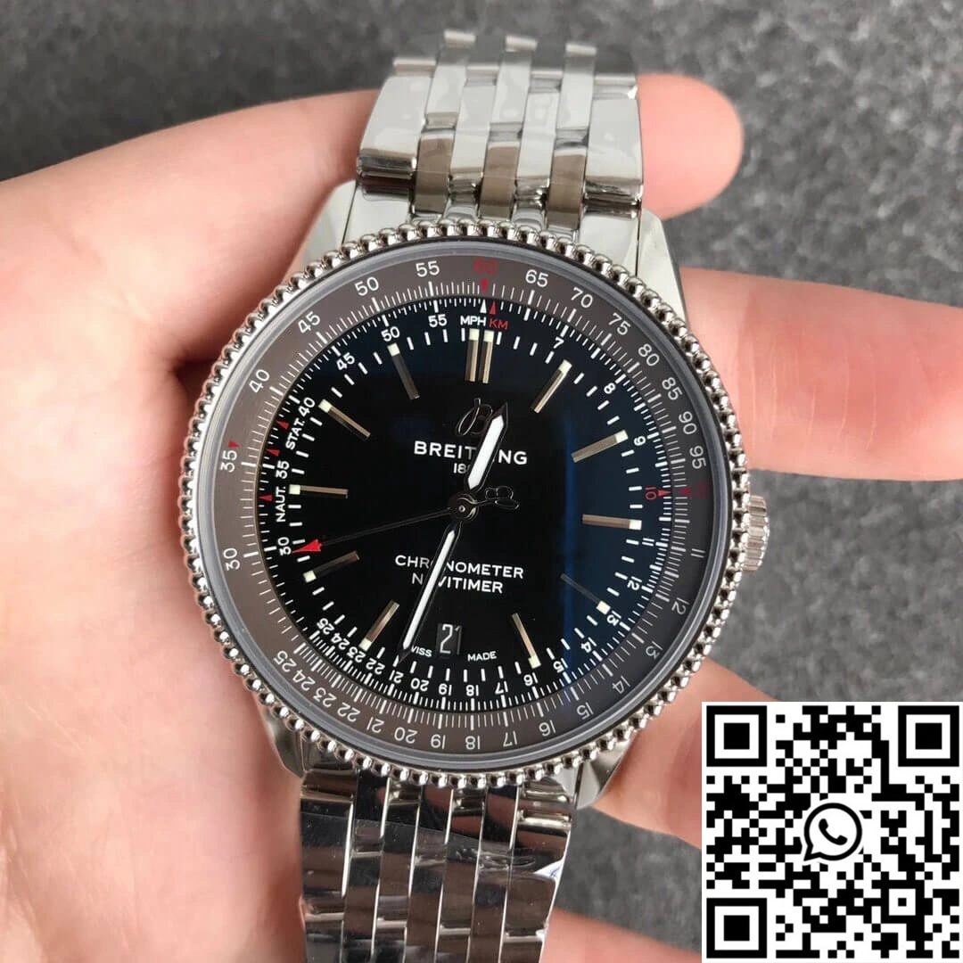 WellDesigned Breitling Navitimer 1 A17326241B1A1 V7 Factory Black Dial 1614