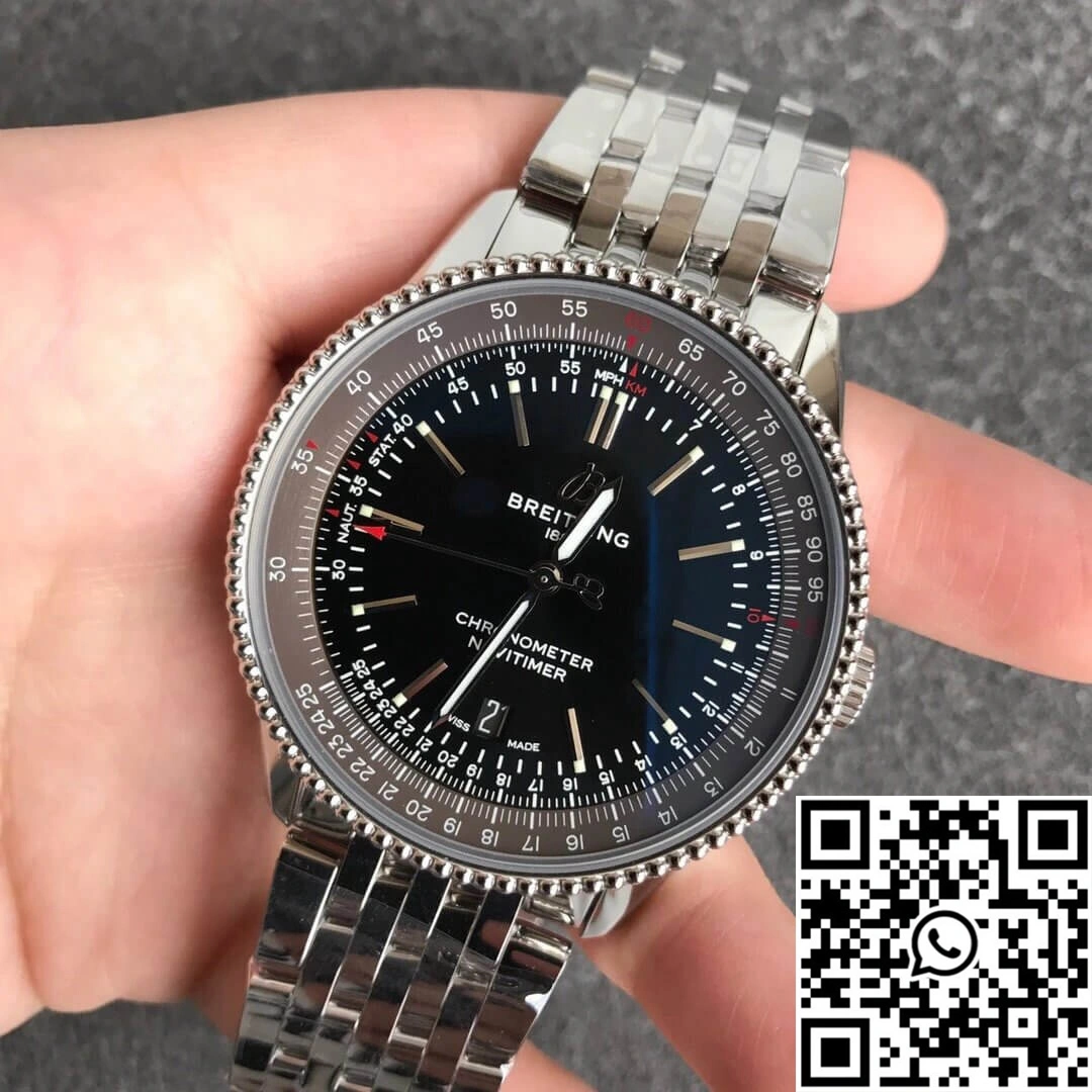 WellDesigned Breitling Navitimer 1 A17326241B1A1 V7 Factory Black Dial 1614