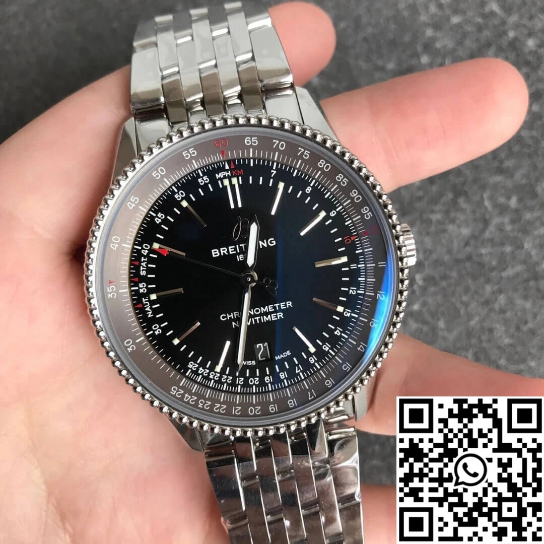WellDesigned Breitling Navitimer 1 A17326241B1A1 V7 Factory Black Dial 1614