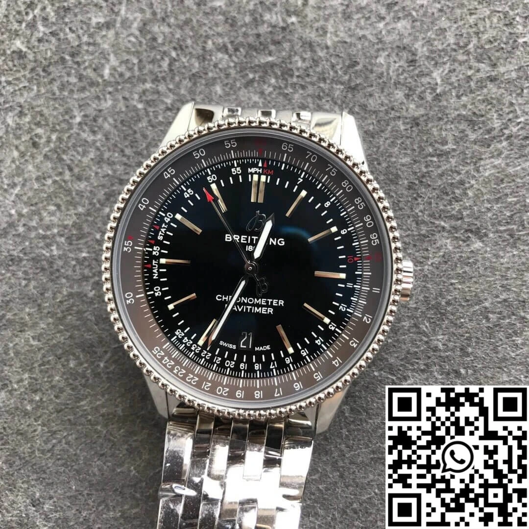 WellDesigned Breitling Navitimer 1 A17326241B1A1 V7 Factory Black Dial 1614
