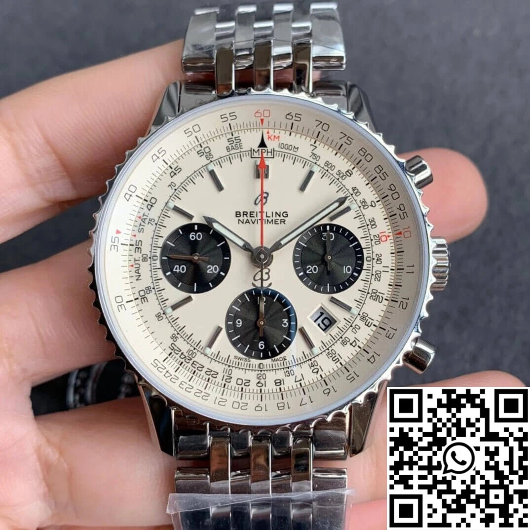 Modern Breitling Navitimer 1 B01 AB0121211G1A1 GF Factory Silver Dial 1602