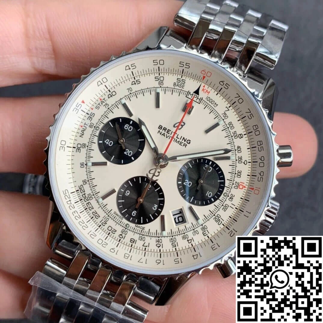 Modern Breitling Navitimer 1 B01 AB0121211G1A1 GF Factory Silver Dial 1602