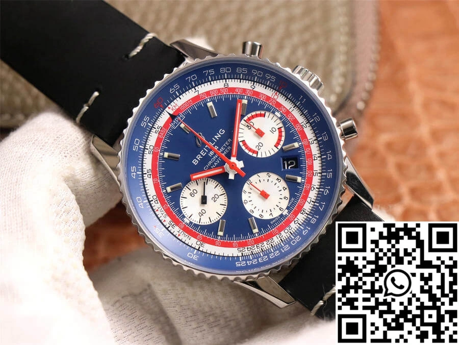 Contemporary Breitling Navitimer 1 B01 Chronograph 43 Pan Am Edition AB01212B1C1A1 V9 Factory Blue Dial 1610