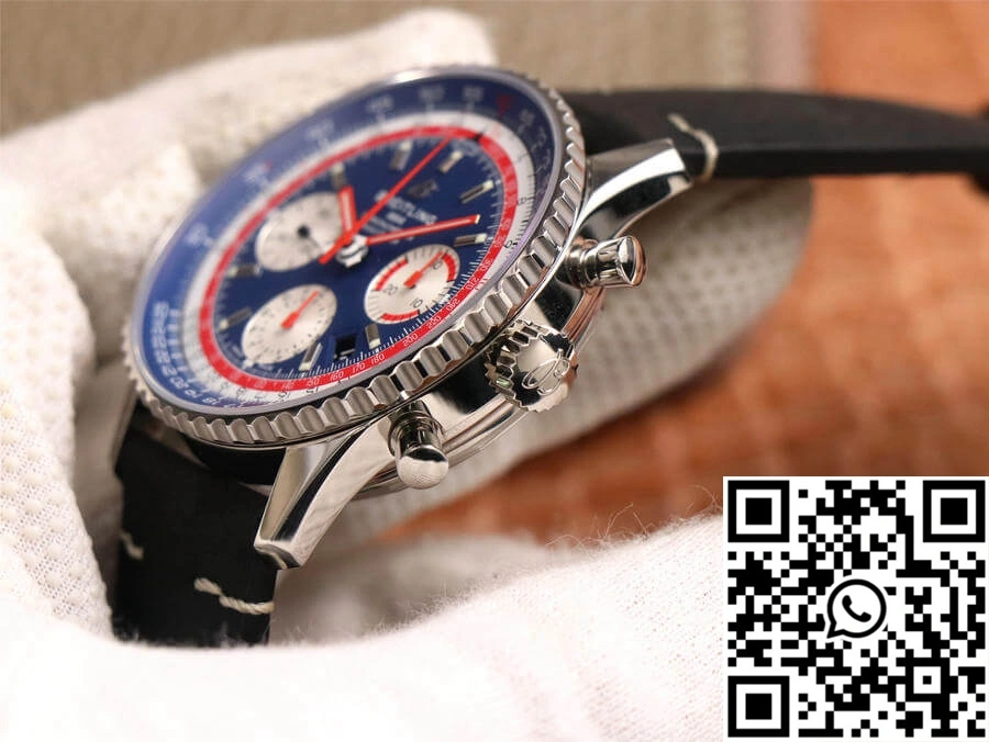 Contemporary Breitling Navitimer 1 B01 Chronograph 43 Pan Am Edition AB01212B1C1A1 V9 Factory Blue Dial 1610