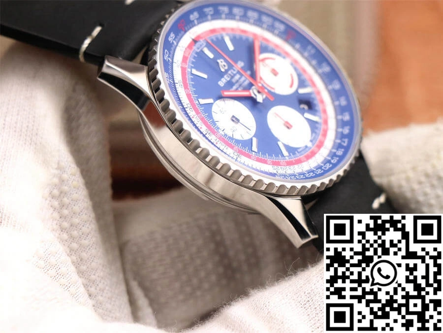 Contemporary Breitling Navitimer 1 B01 Chronograph 43 Pan Am Edition AB01212B1C1A1 V9 Factory Blue Dial 1610