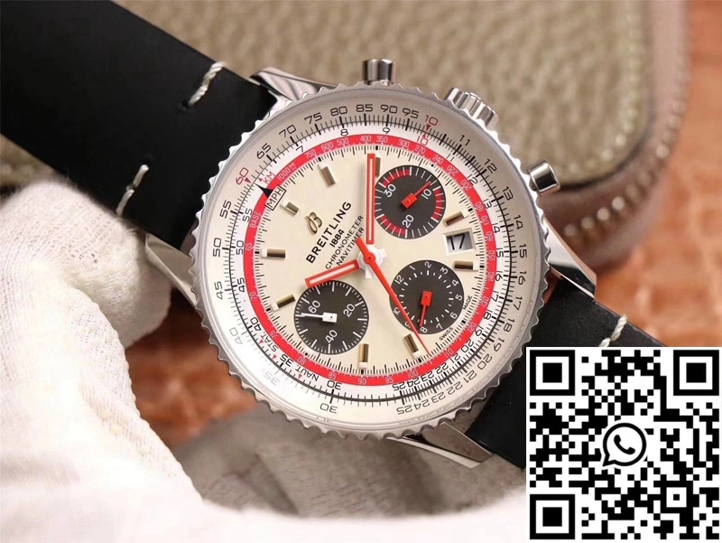 Breitling Navitimer 1 B01 Chronograph 43 TWA Edition AB01219A1G1X1 V9 Factory Silver Dial Comfortable 1616