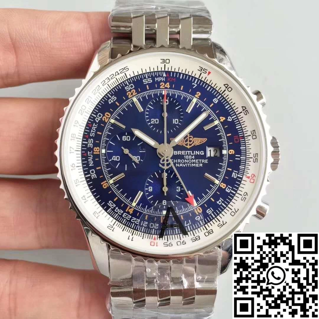 BestValue Breitling Navitimer Montbrillant Datora A21330 JF Factory Blue Dial 1605