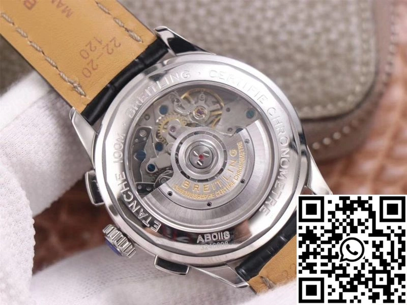 Durable Breitling PREMIER B01 Chronograph AB0118221G1P1 GF Factory Silver Dial 1600