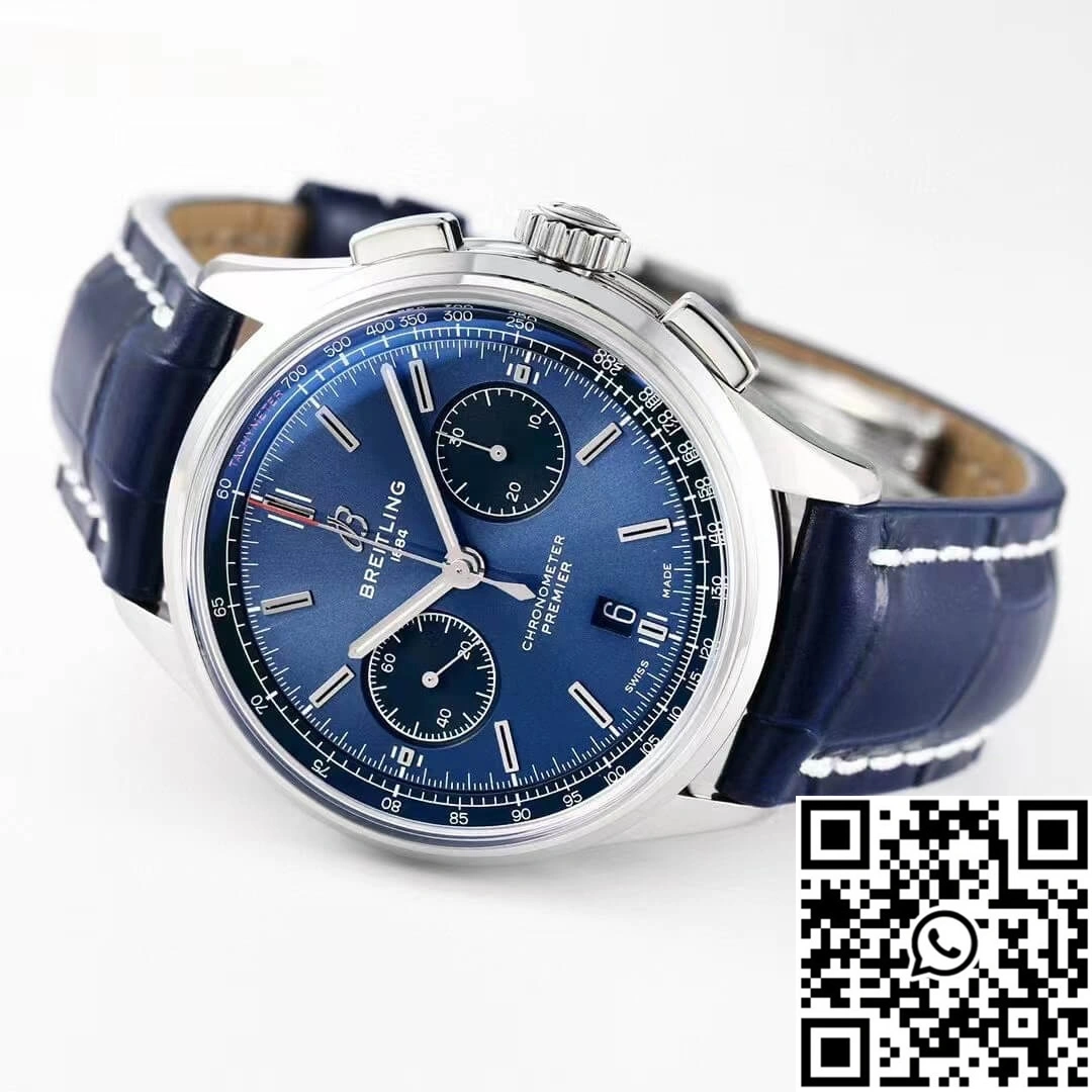 Reliable Breitling Premier B01 Chronograph AB0118221C1A1 GF Factory V2 Blue Dial 1598
