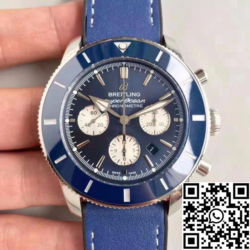 Breitling Superocean Heritage II Chronograph 44 AB0162161C1A1 GF Factory Blue Dial Breathable 1618