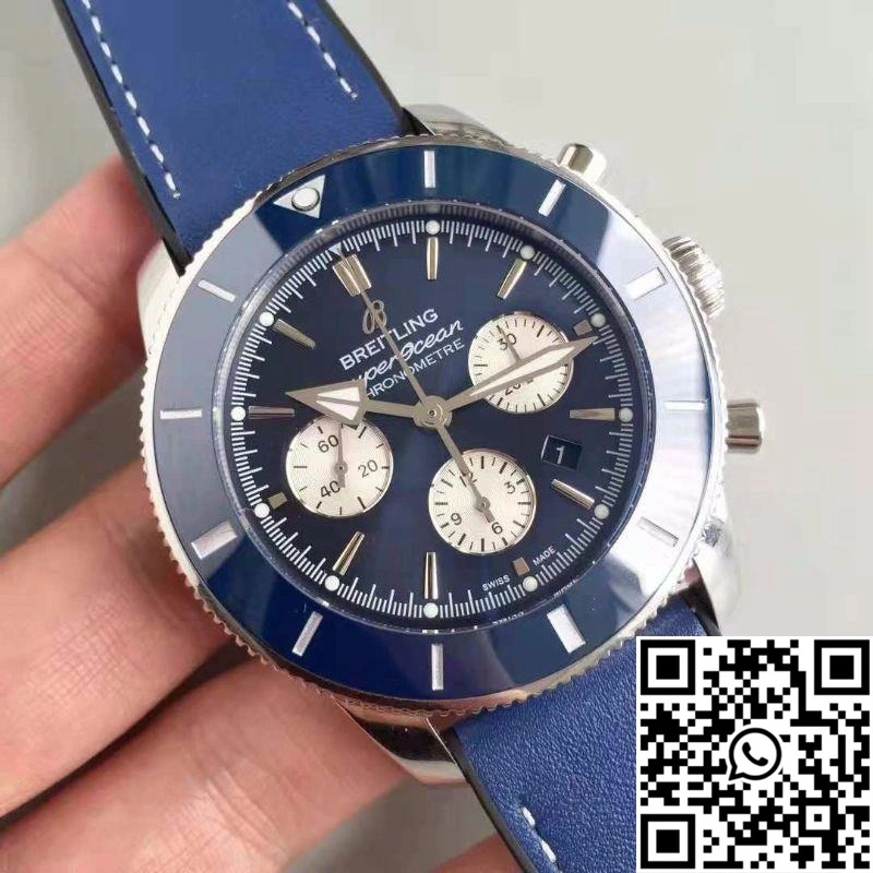 Breitling Superocean Heritage II Chronograph 44 AB0162161C1A1 GF Factory Blue Dial Breathable 1618