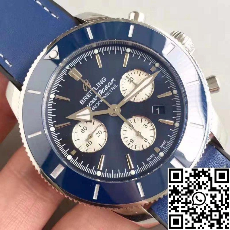 Breitling Superocean Heritage II Chronograph 44 AB0162161C1A1 GF Factory Blue Dial Breathable 1618