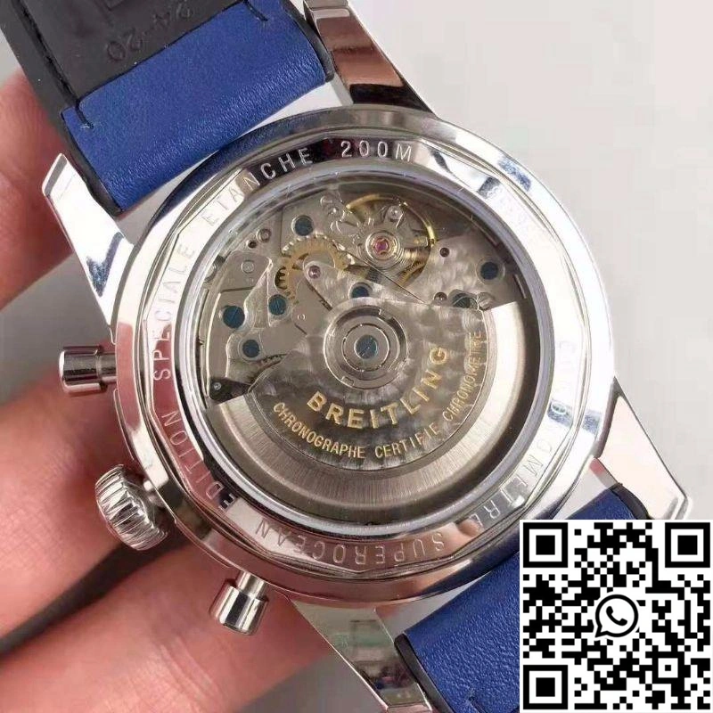 Breitling Superocean Heritage II Chronograph 44 AB0162161C1A1 GF Factory Blue Dial Breathable 1618