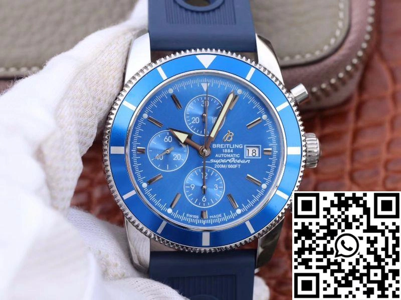 Breitling Superocean Heritage II Chronograph A1331216 OM Factory Blue Dial Compact 1627