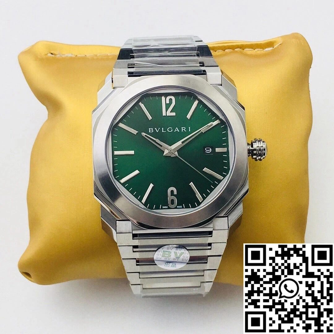 SoftTouch Bvlgari OCTO SOLOTEMPO 101963 BGOP41BGLD BV Factory Green Dial 1646