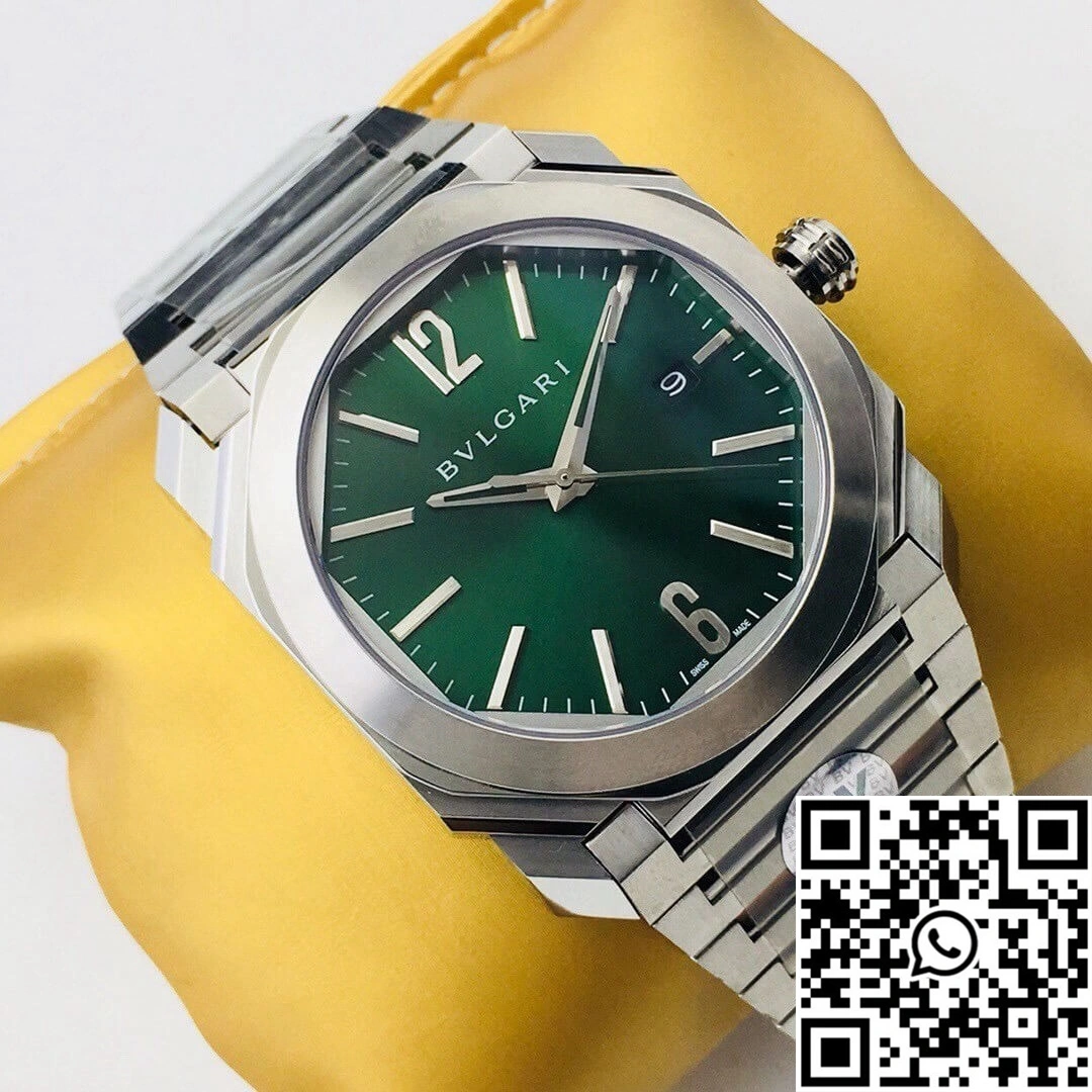 SoftTouch Bvlgari OCTO SOLOTEMPO 101963 BGOP41BGLD BV Factory Green Dial 1646