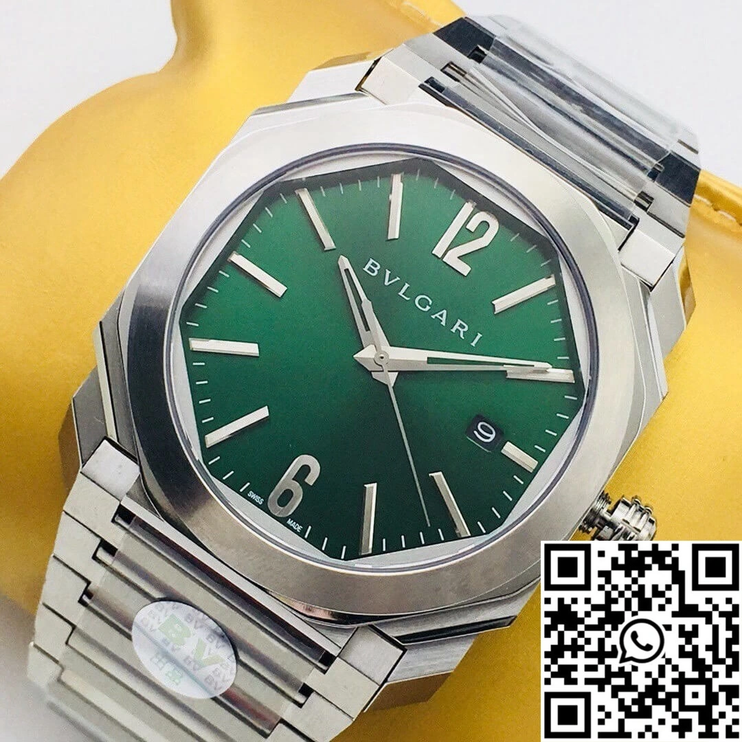SoftTouch Bvlgari OCTO SOLOTEMPO 101963 BGOP41BGLD BV Factory Green Dial 1646