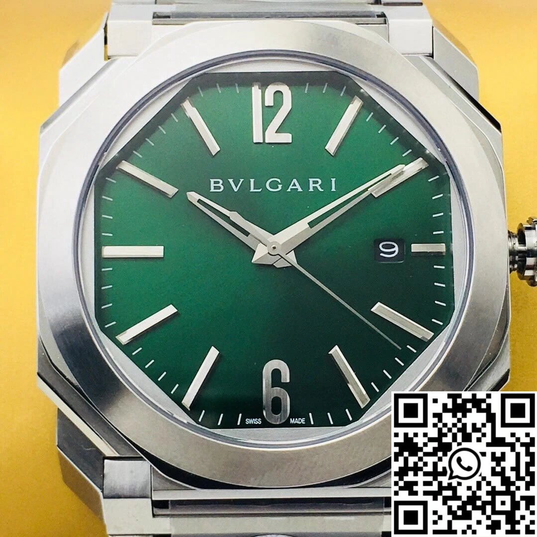SoftTouch Bvlgari OCTO SOLOTEMPO 101963 BGOP41BGLD BV Factory Green Dial 1646