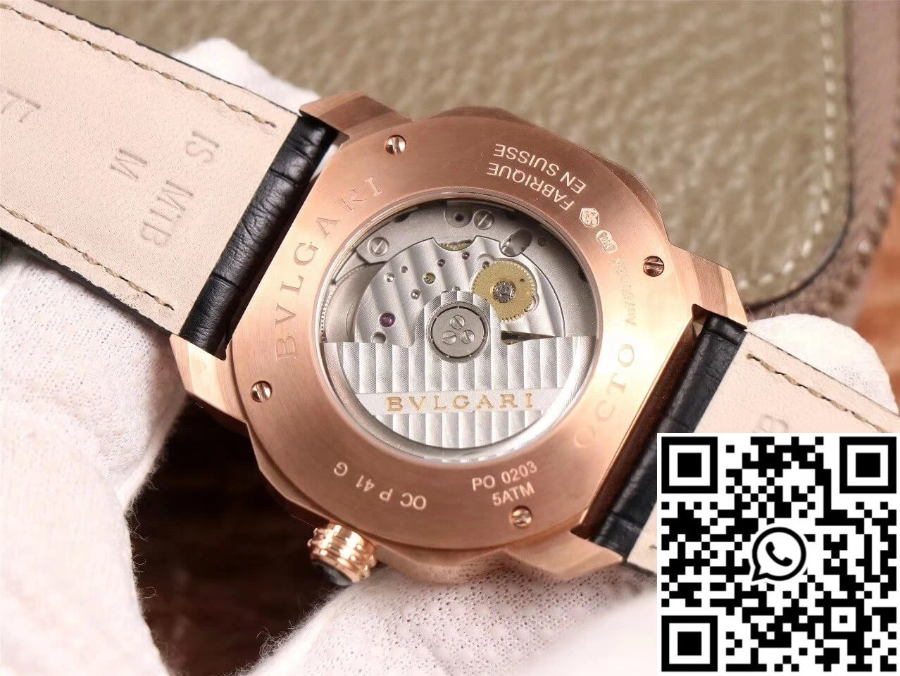 Unique Bvlgari Octo 101963 BGOP41BGLD BV Factory Black Dial 1647