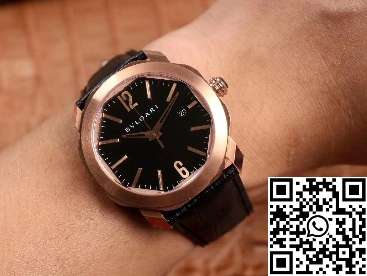 Unique Bvlgari Octo 101963 BGOP41BGLD BV Factory Black Dial 1647