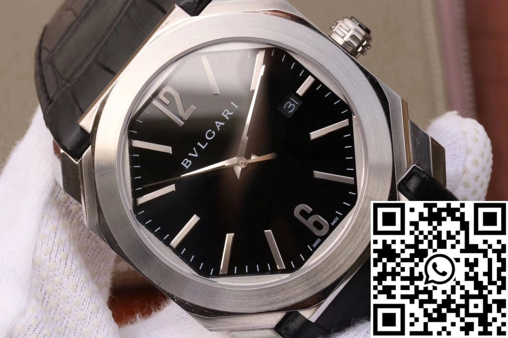Bvlgari Octo 101964 BGO41BSLD Stainless Steel Bezel Efficient 1634