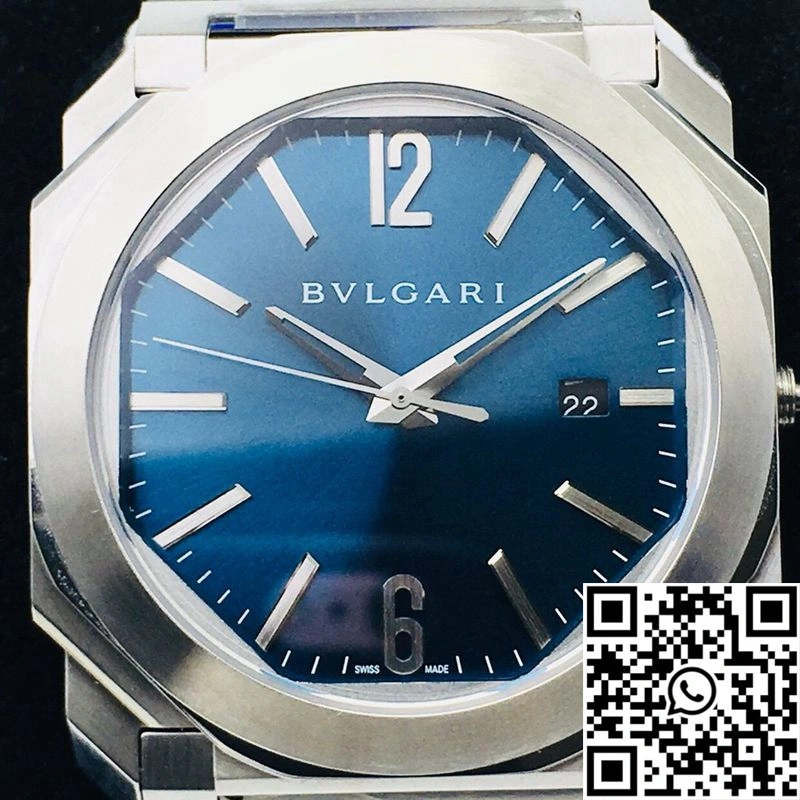 Unique Bvlgari Octo 102105 BGO38C3SSD BV Factory Blue Dial 1633