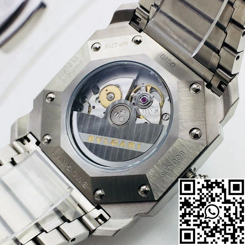 Unique Bvlgari Octo 102105 BGO38C3SSD BV Factory Blue Dial 1633