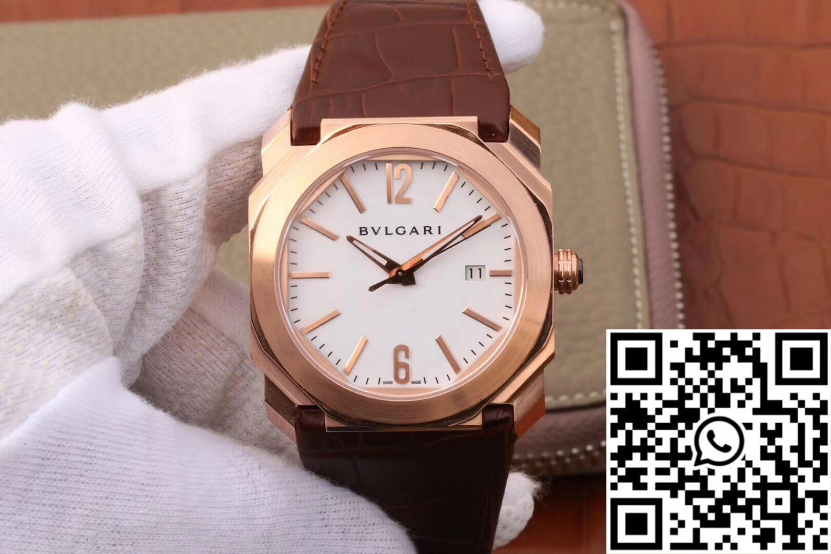 Bvlgari Octo 102119 BGOP38WGLD White Dial Breathable 1638
