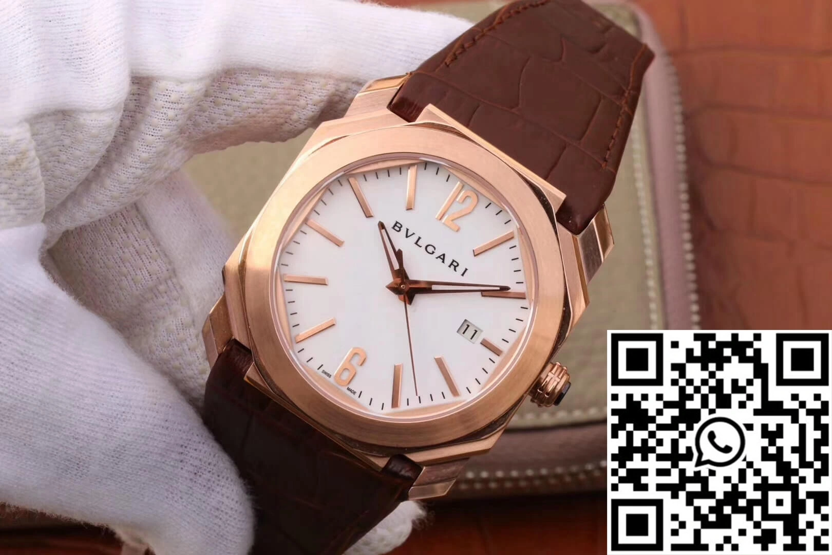 Bvlgari Octo 102119 BGOP38WGLD White Dial Breathable 1638
