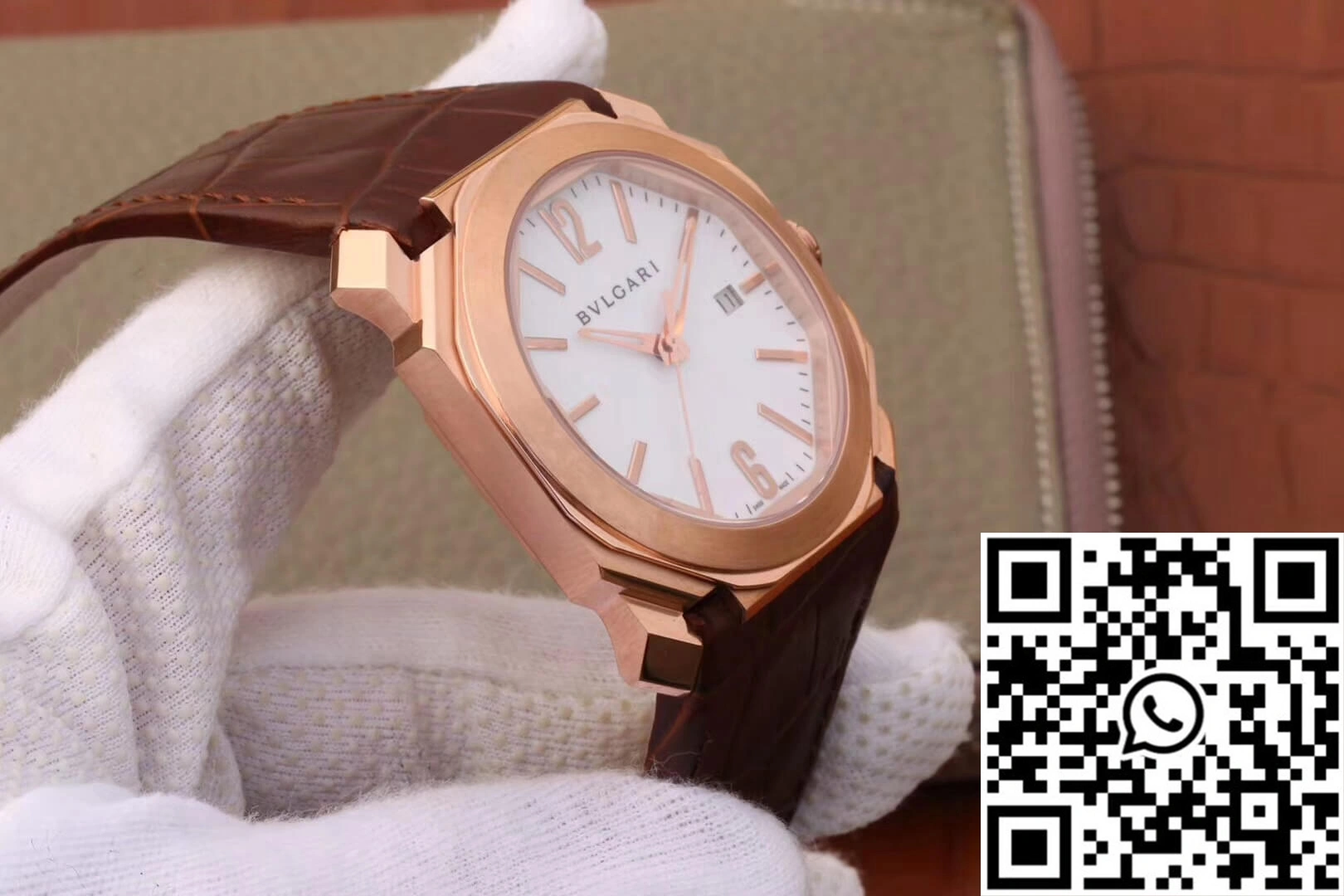 Bvlgari Octo 102119 BGOP38WGLD White Dial Breathable 1638