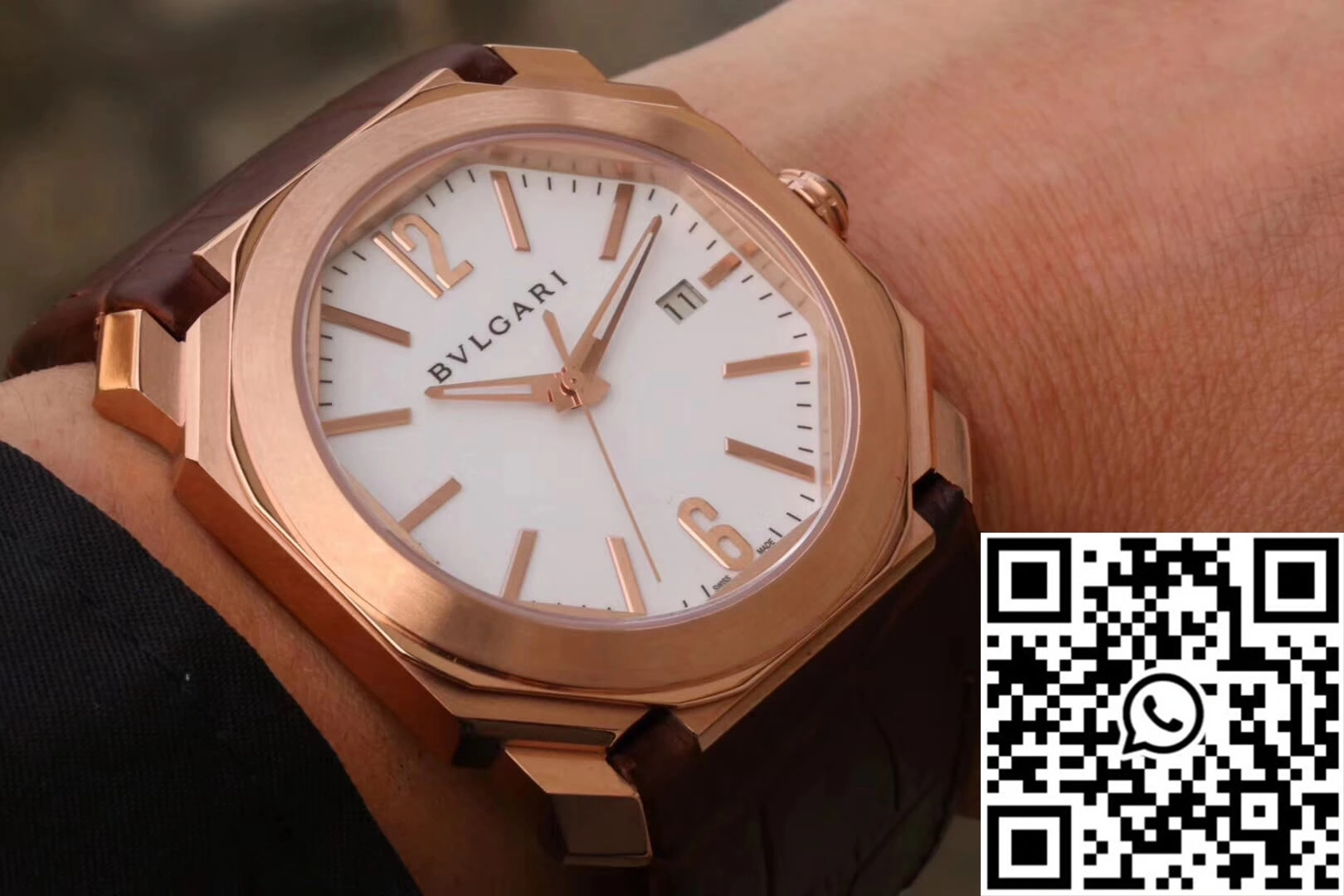 Bvlgari Octo 102119 BGOP38WGLD White Dial Breathable 1638