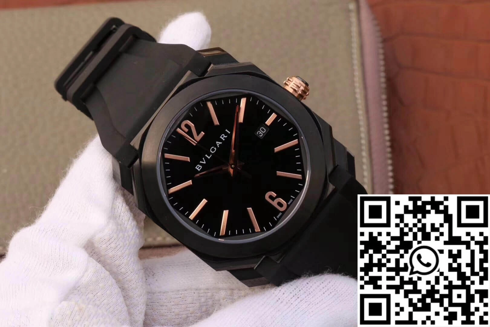 Bvlgari Octo 102581 BGO41BBSVD Black Dial TravelReady 1631